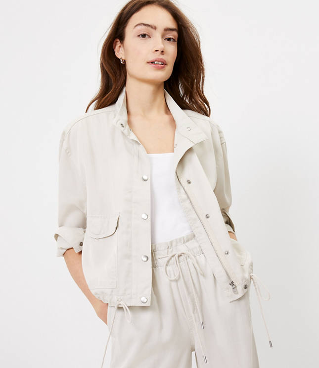 Loft Soft Twill Drawstring Jacket