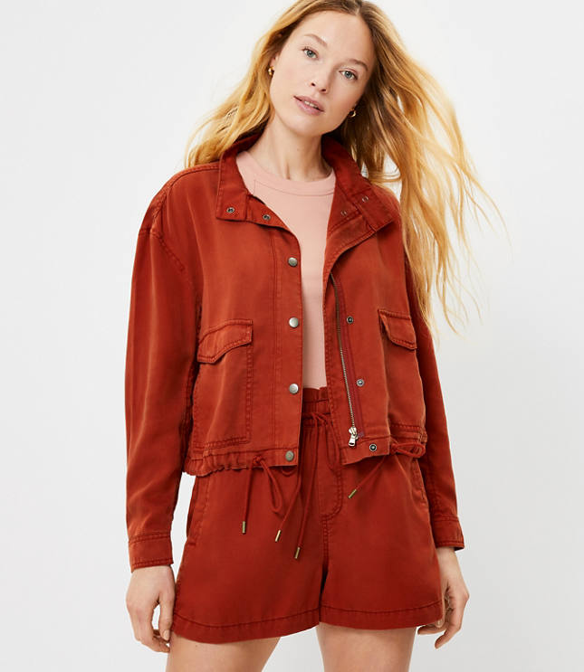 Loft Soft Twill Drawstring Jacket