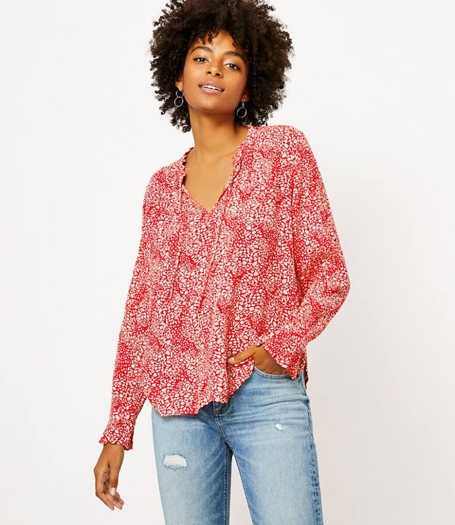 loft blouses petite