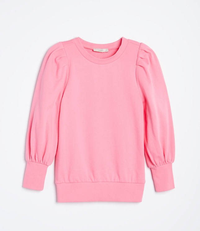 sweatshirt with puffy sleeves