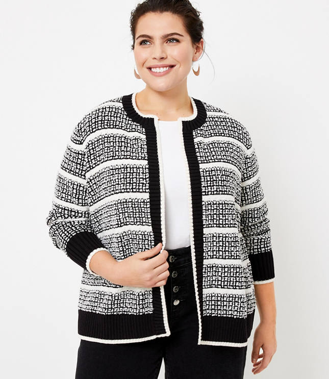 loft gray cardigan