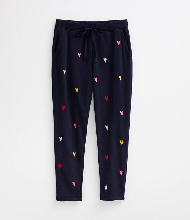 Petite Lou & Grey Colorful Heart Terry Sweatpants