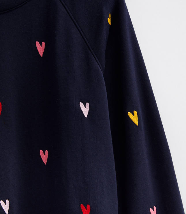 Loft heart sweatshirt sale