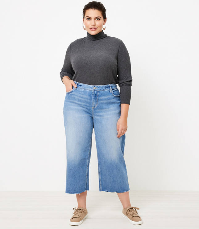 ann taylor loft wide leg jeans