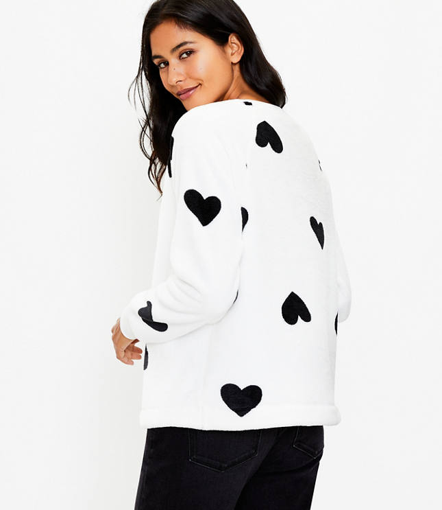 Loft heart online sweatshirt