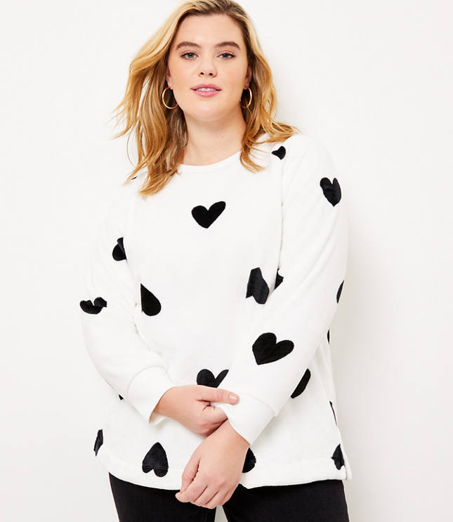 Loft heart sweatshirt sale