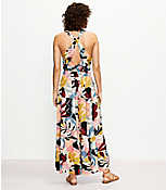 LOFT Beach Floral Tiered Halter Maxi Dress carousel Product Image 3