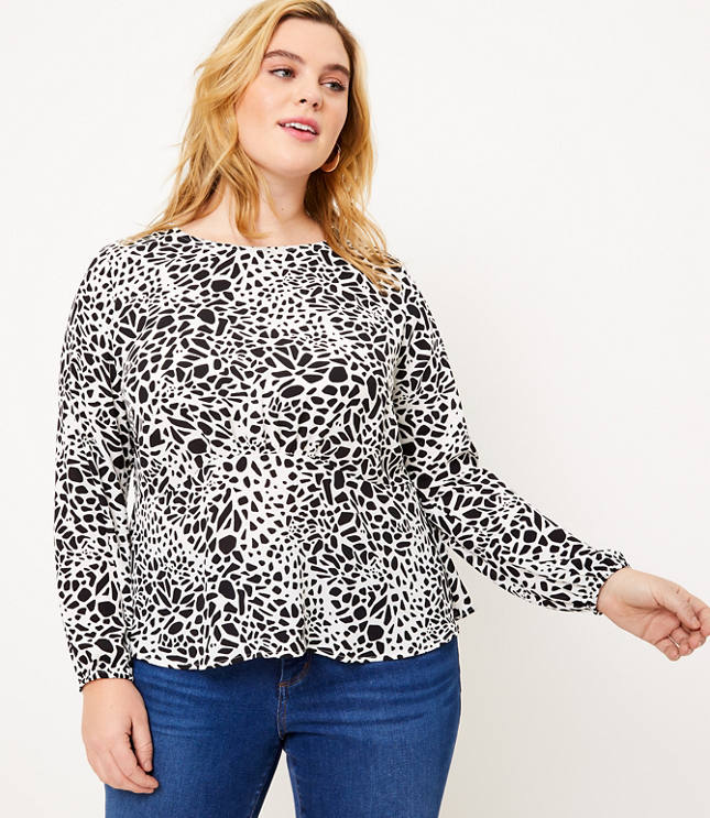 loft leopard print blouse