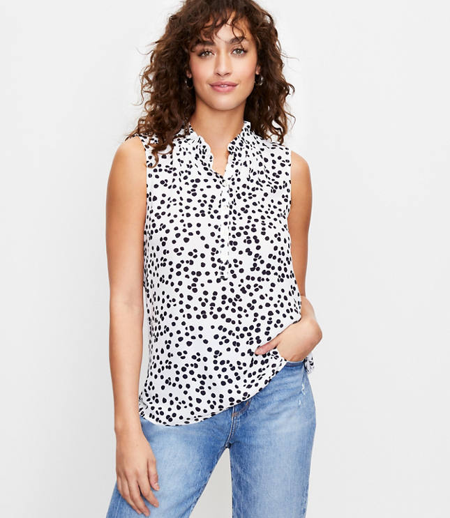 loft sleeveless tops