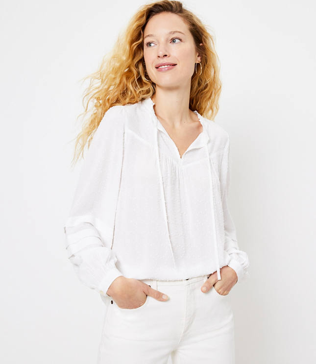 loft white blouse