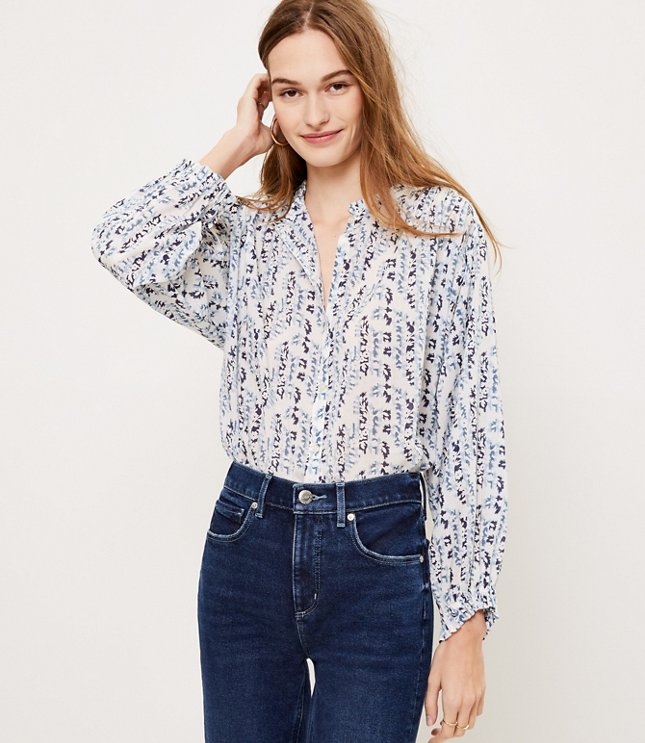 Vine Ruffle Blouse