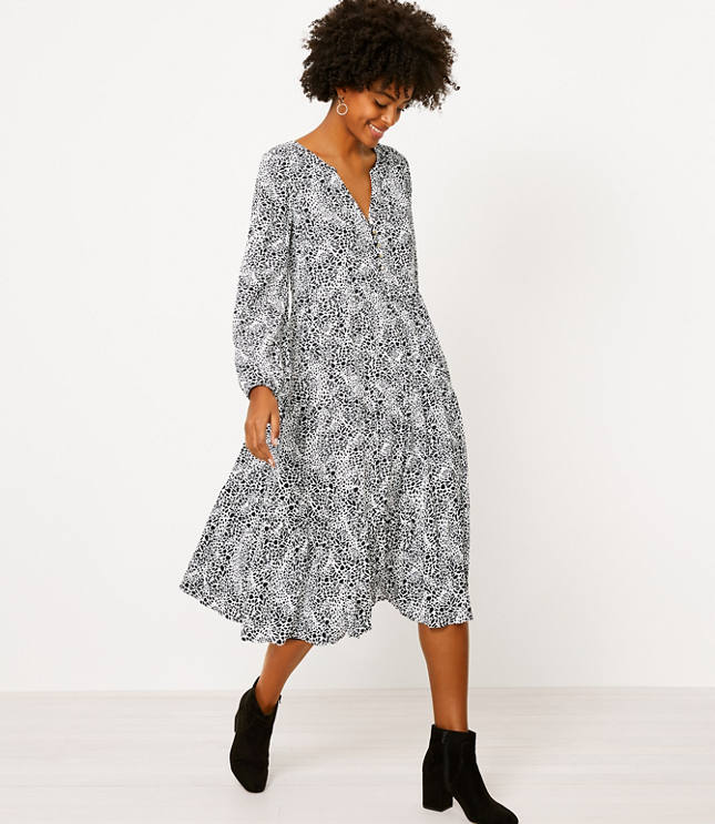 ann taylor loft black dress