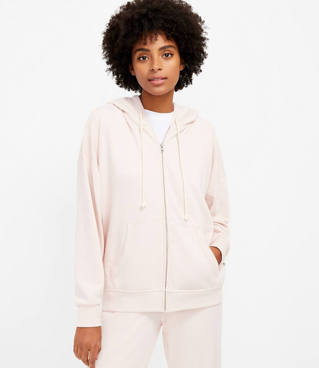 Lou & Grey Cozy Cotton Terry Zip Hoodie