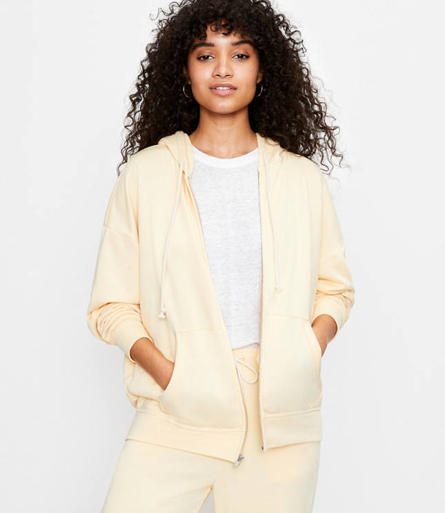 Lou & Grey Cozy Cotton Terry Zip Hoodie