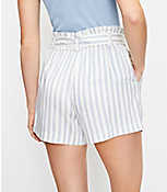Paperbag Pull On Shorts in Stripe carousel Product Image 3