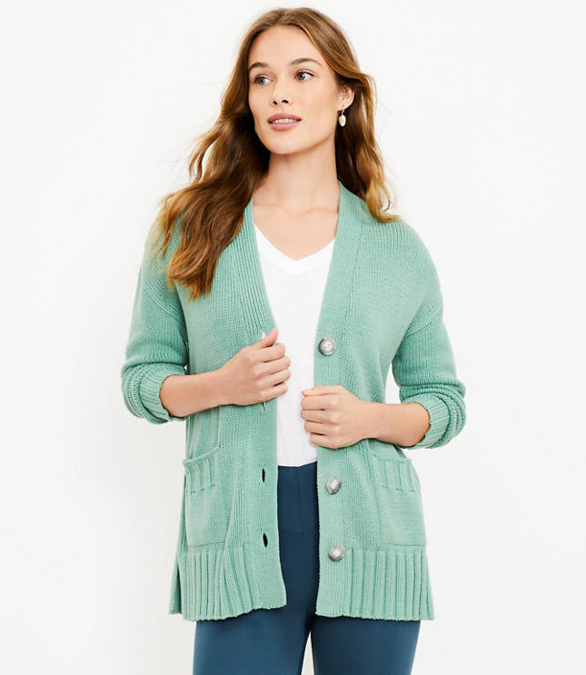 Petite green cardigan best sale