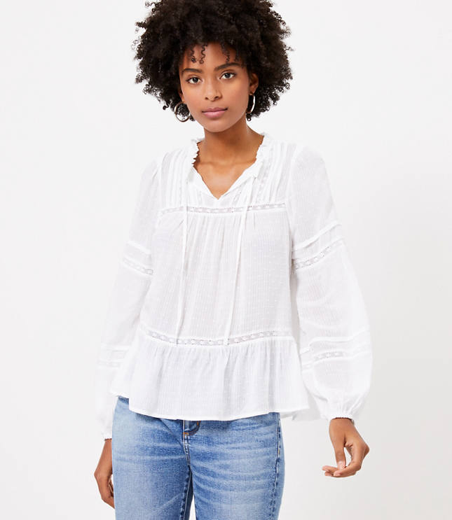 loft white blouse