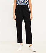 The Tie Waist Taper Pant in Crepe carousel Product Image 1