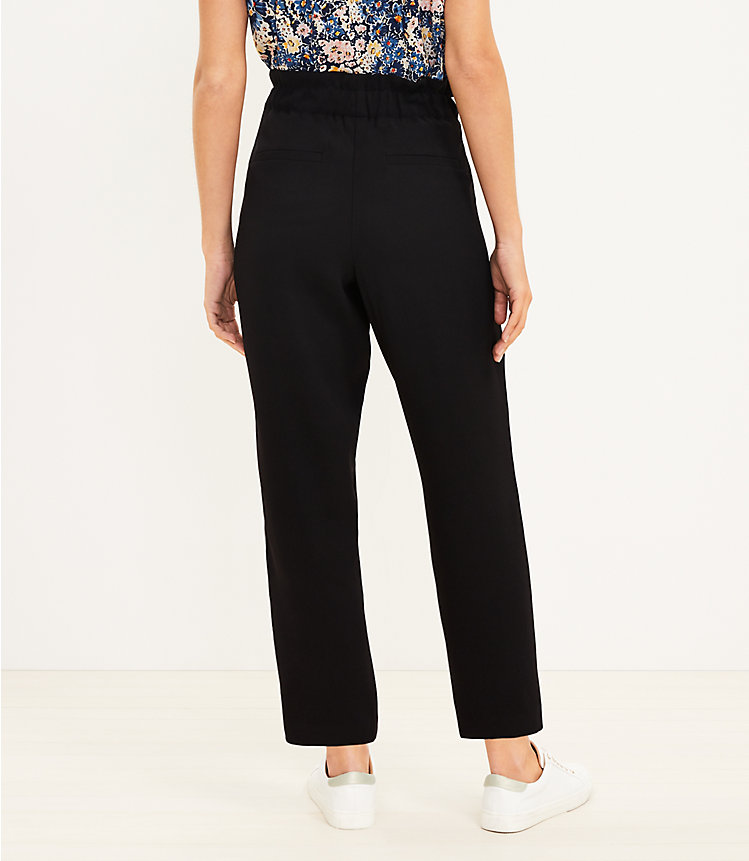The Tie Waist Taper Pant in Crepe image number 2