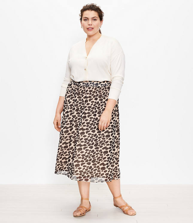 Cheetah midi skirt 00 best sale