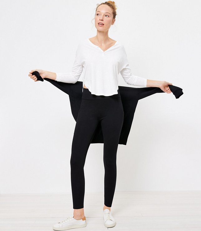 NWT LOFT Outlet Black Legging (M) in 2023  Clothes design, Black leggings,  Fashion trends