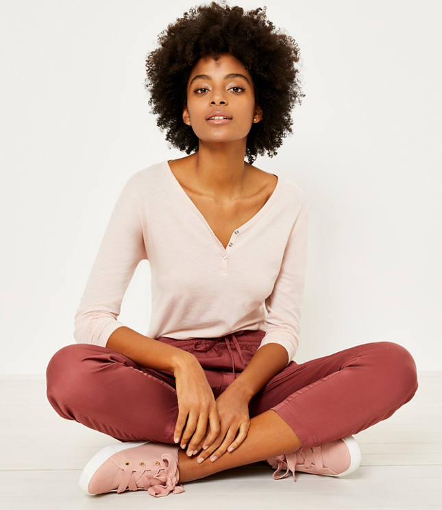 Lou & Grey Softserve Slub Henley Top