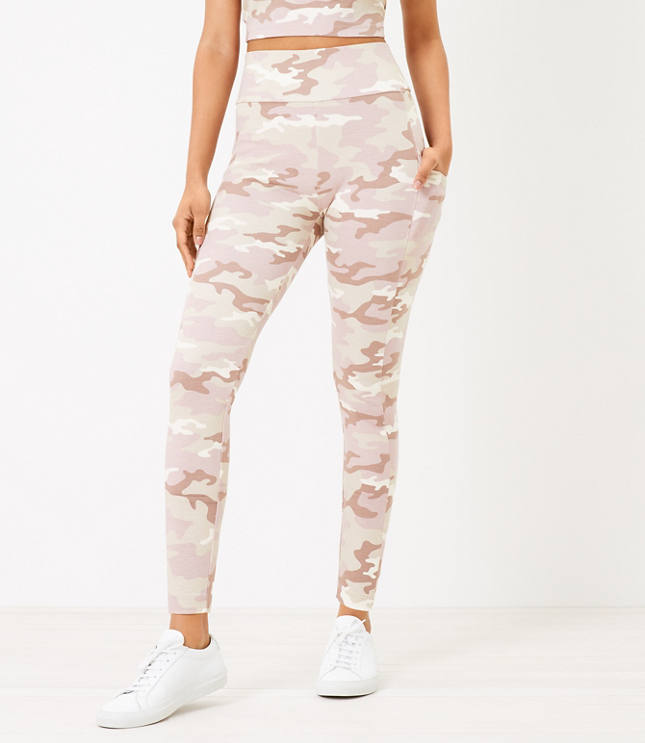 Loft Lou & Grey Camo Lite Ponte Pocket Leggings