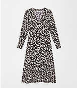 Maternity Cheetah Print Midi Shirtdress carousel Product Image 1