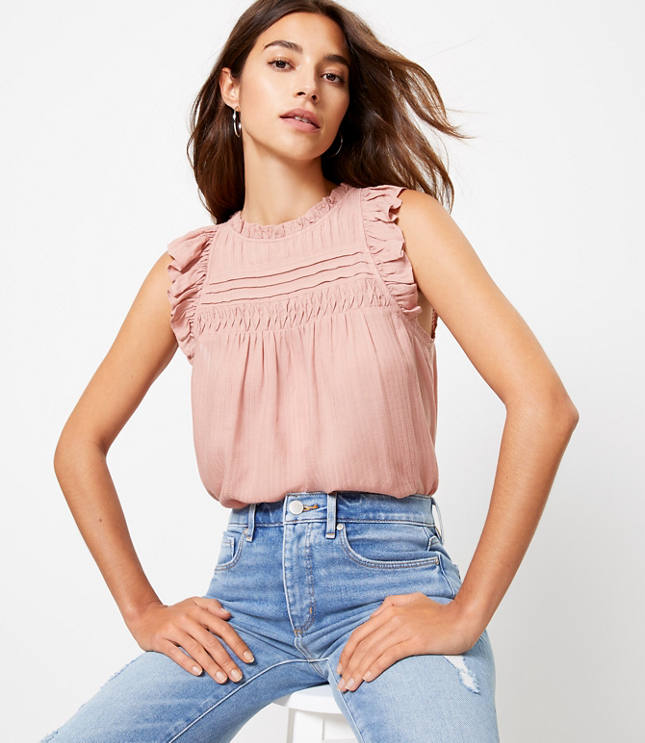 loft ruffle top