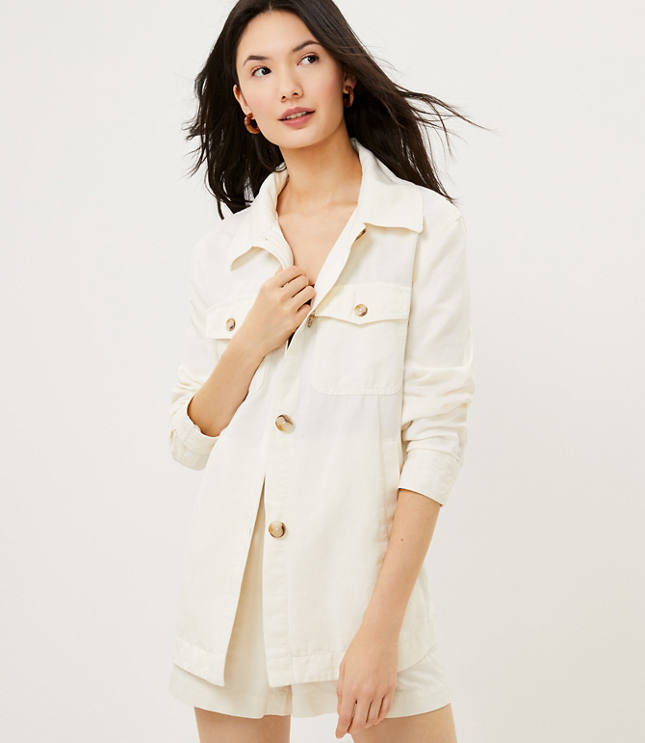 Loft Twill Shirt Jacket