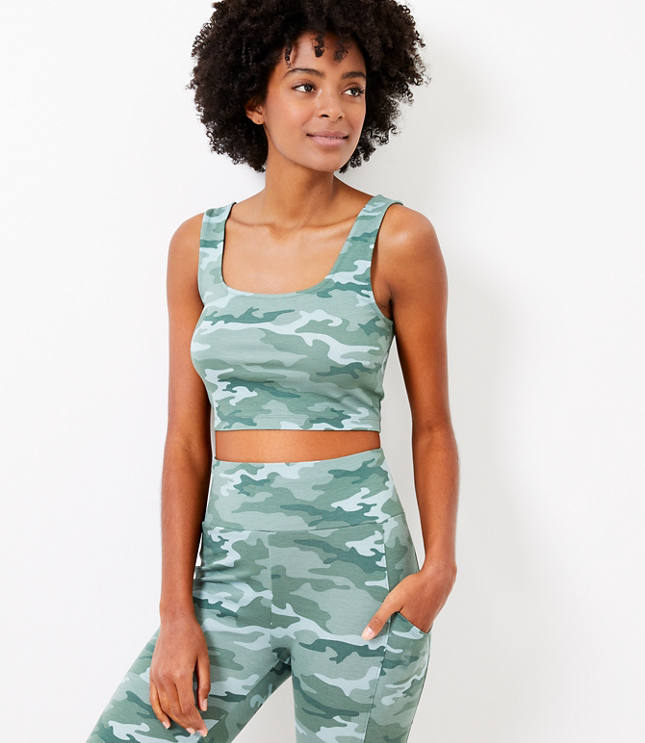 Lou & Grey Camo Ponte Bralette