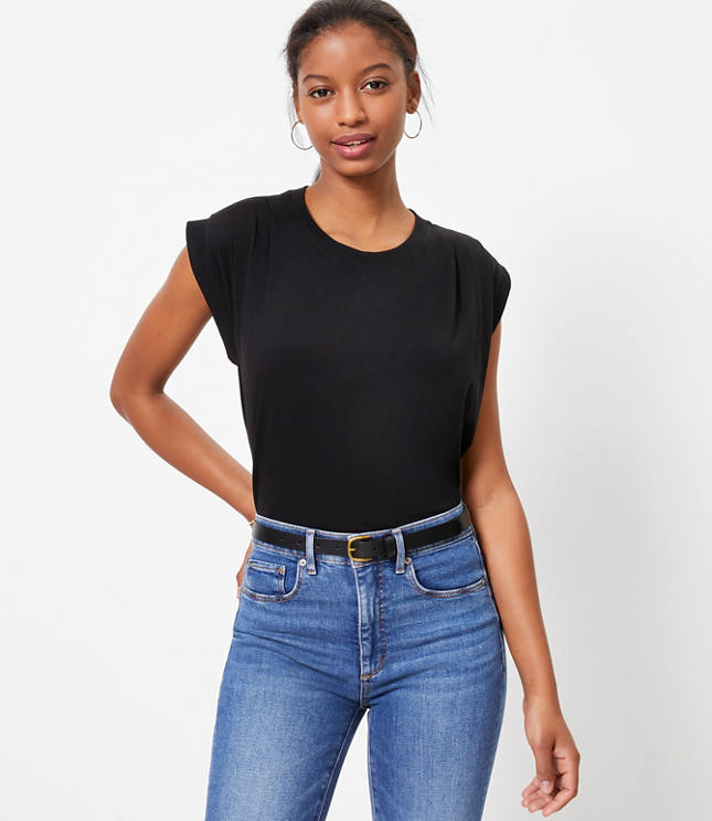 loft black blouse