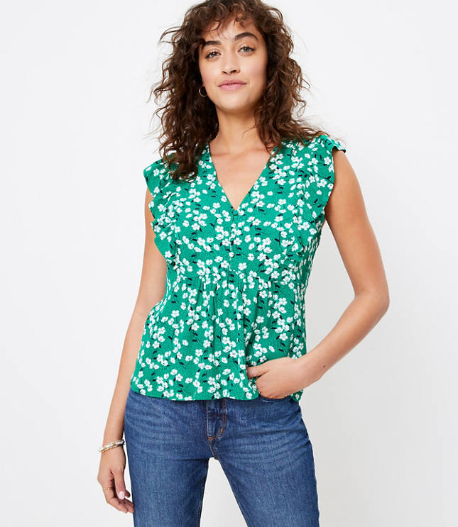 loft green blouse