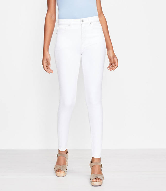The Curvy High Waist Skinny Jean in White