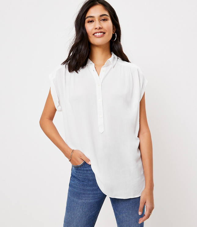 loft petite blouses