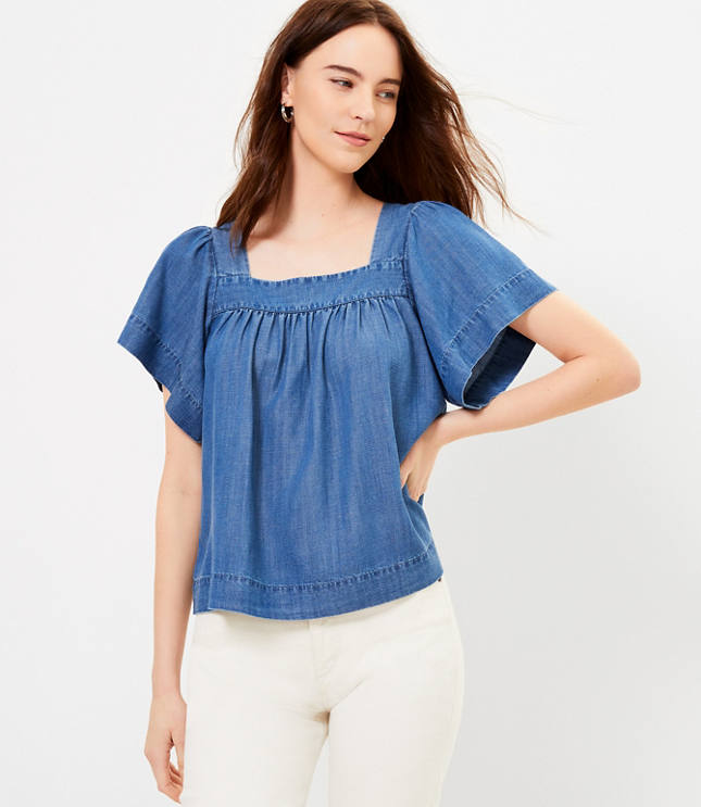 loft blouses petite