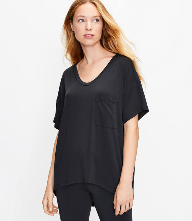 Loft LOFT Daydream Luxe Knit Oversized Pocket Pajama Top