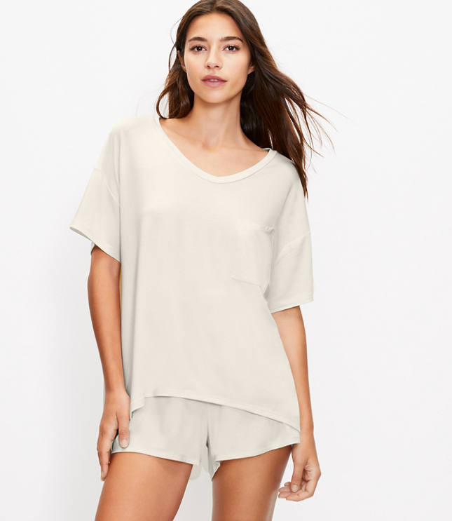 Loft LOFT Daydream Luxe Knit Oversized Pocket Pajama Top
