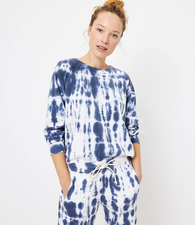 Petite Lou & Grey Tie Dye Terry Sweatshirt