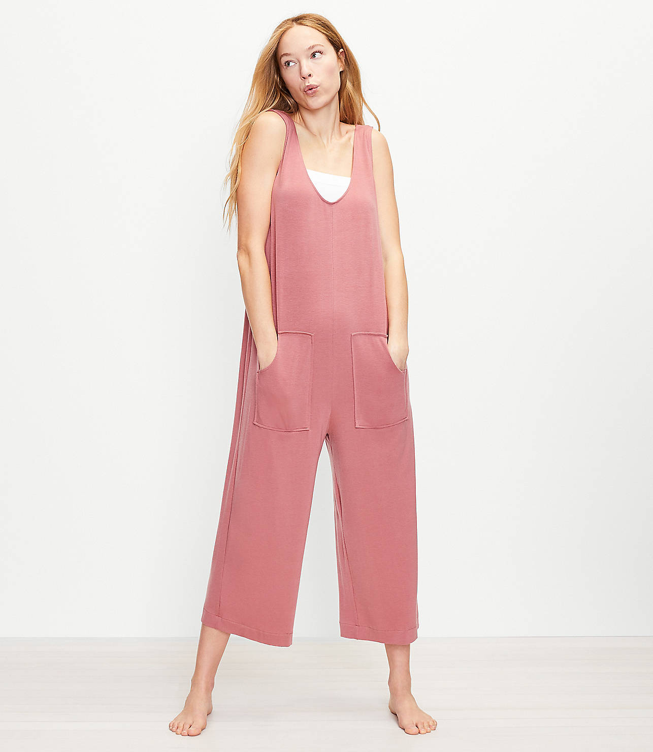 Luxe Knit Pocket Pajama Romper