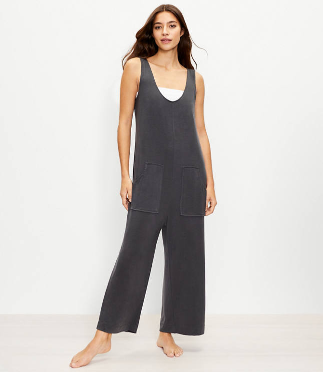 Loft LOFT Daydream Luxe Knit Pocket Pajama Romper