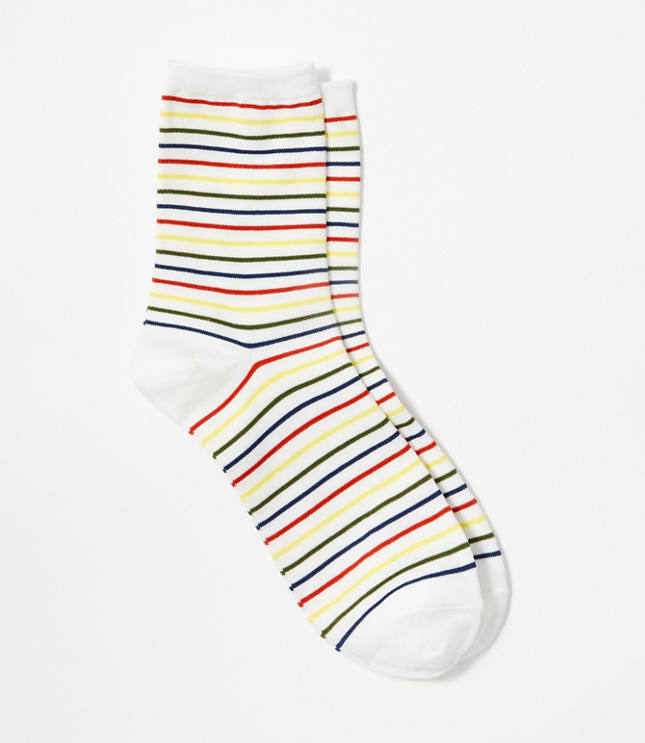 Loft Striped Crew Socks