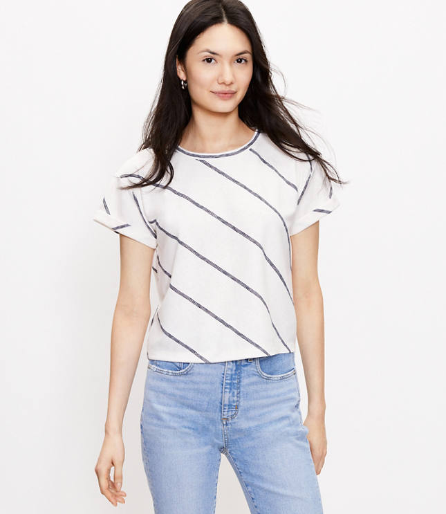 relaxed striped shirt