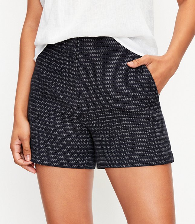 Loft Structured Shorts in Texture
