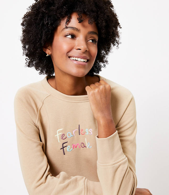 Lou & Gray LOFT Women's - Bell Sleeve Terry Sweatshirt Top