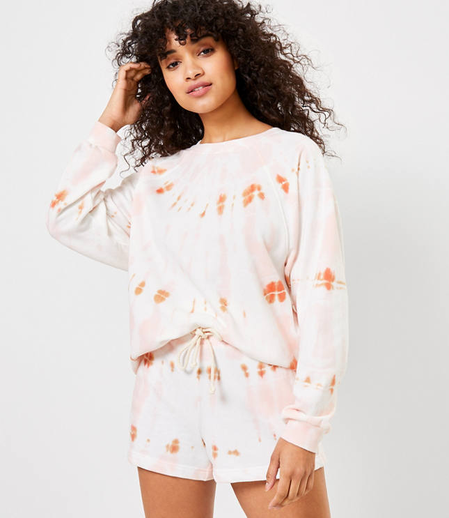 Petite Lou & Grey Tie Dye Oversized Terry Sweatshirt