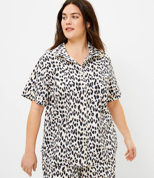 Loft store leopard top