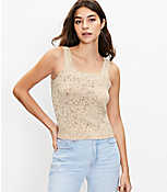Marled Cropped Sweater Tank carousel Product Image 1