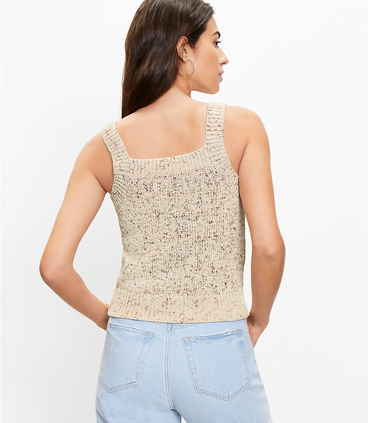 Marled Cropped Sweater Tank image number 2