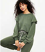 Lou & Grey Ruffle Terry Sweatshirt carousel Product Image 2